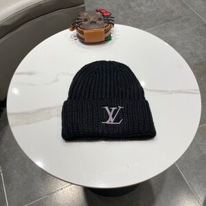 Black Knit Beanie Hat